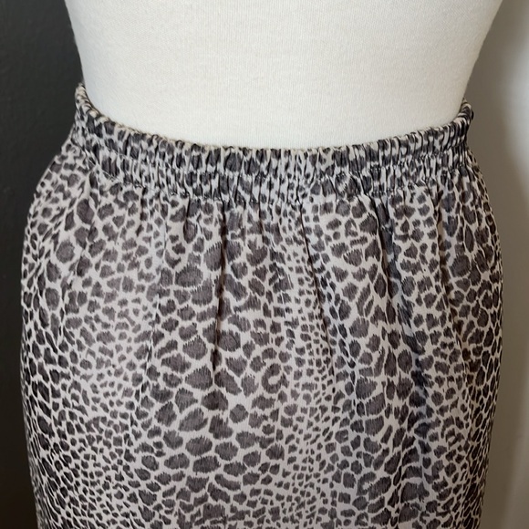 Clio grey cheetah print pencil skirt - Picture 4 of 7